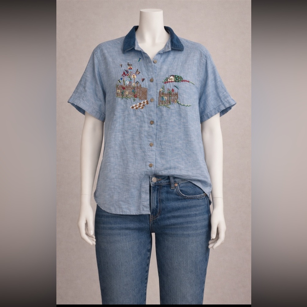 Casey & Max vintage cottage core Women's Blouse L